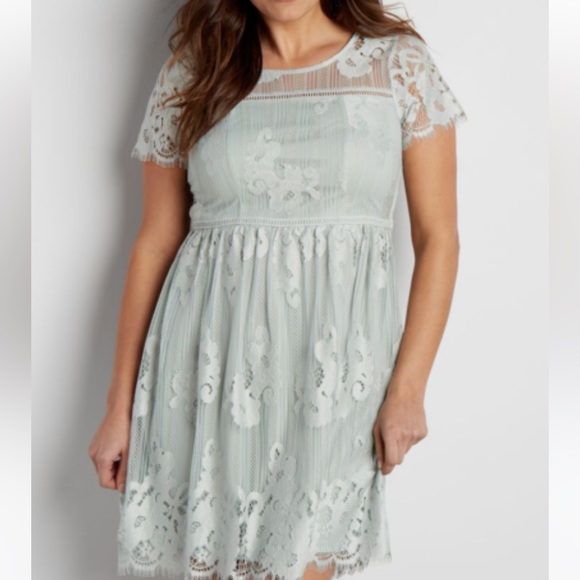 Maurices Dresses & Skirts - Maurices Sage Lace dress